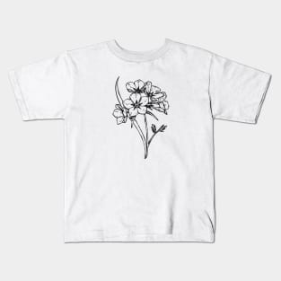 Flowers and Heart Kids T-Shirt